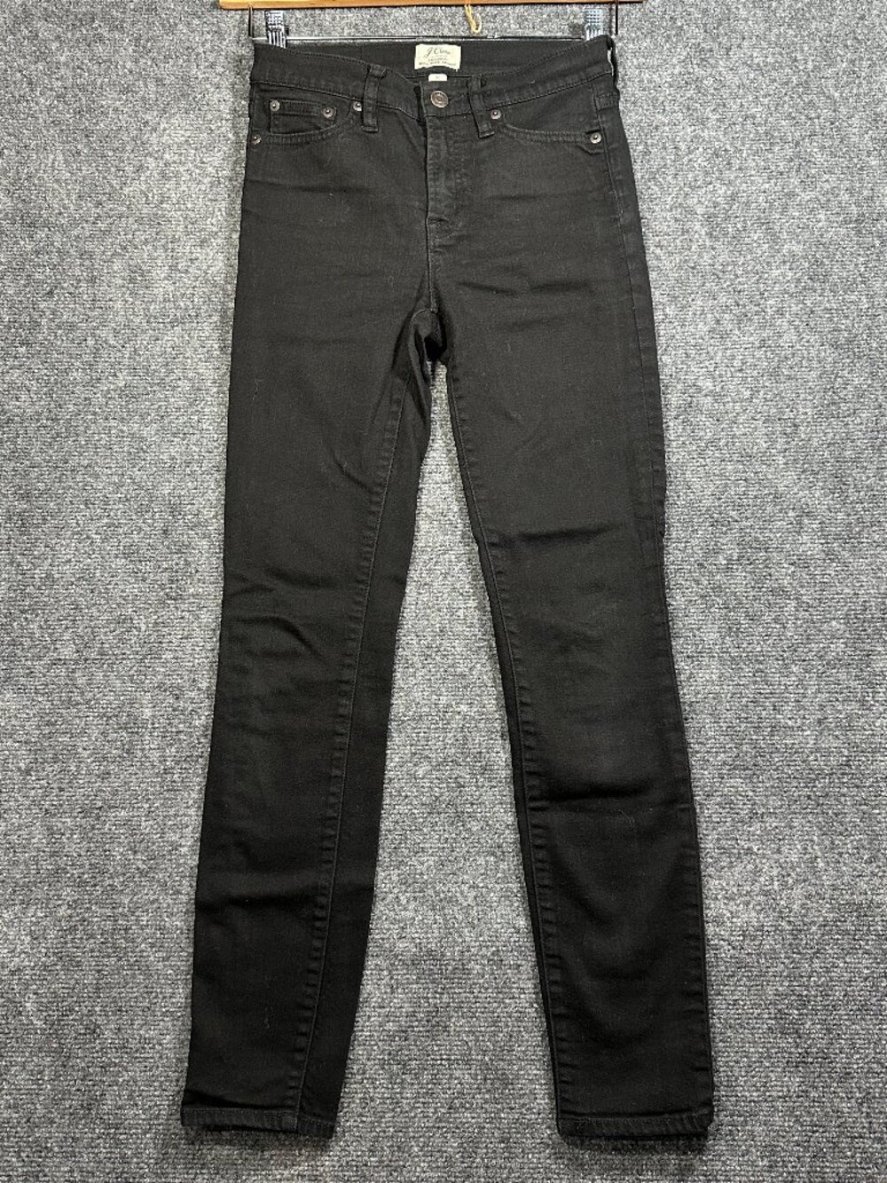 J Crew Jeans Womens 26 Lookout HIgh Rise Skinny Black Cotton Stretch Pockets
